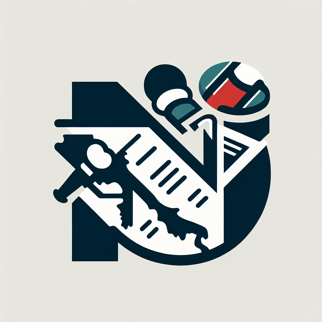 Crea un logo moderno e professionale per un sito di notizie italiane. Includi elementi visivi come una mappa stilizzata dell’Italia, un’icona a forma di “N” oppure una penna/giornale, con colori sobri (blu navy, bianco, grigio) o patriottici (verde, bianco, rosso). Lo stile deve essere chiaro, giornalistico e adatto a un portale autorevole.